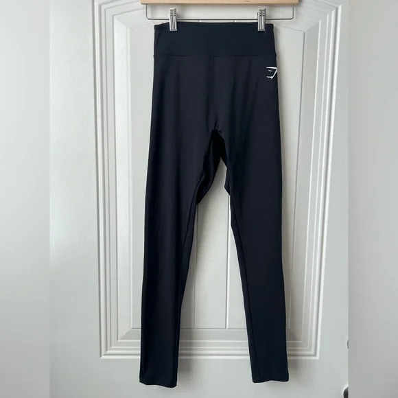 Gymshark Power Regular Leggings High Waisted Scrunch Black M - Picture 3 of 12